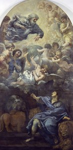 Pietro da Cortona, Daniele nella fossa dei leoni, 1660 ca, tela, cm 440 x 223