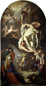 Luca Giordano, La Deposizione, 1660 ca, tela, cm 440 x 243