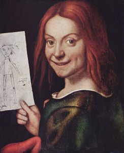 Giovanni Francesco Caroto, Ritratto di fanciullo con disegno