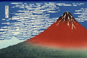 Katsushike Hokusai Fuji Rosso (Giornata limpida col vento del Sud). Courtesy Honolulu Museum of Art.jpg