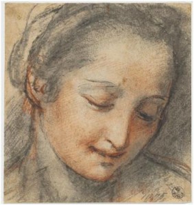 Federico Barocci, Testa di donna. Firenze, Gabinetto Disegni e Stampe degli Uffizi
