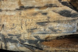 Talking stones Alabama cave Manitou Cave Cherokee inscriptions