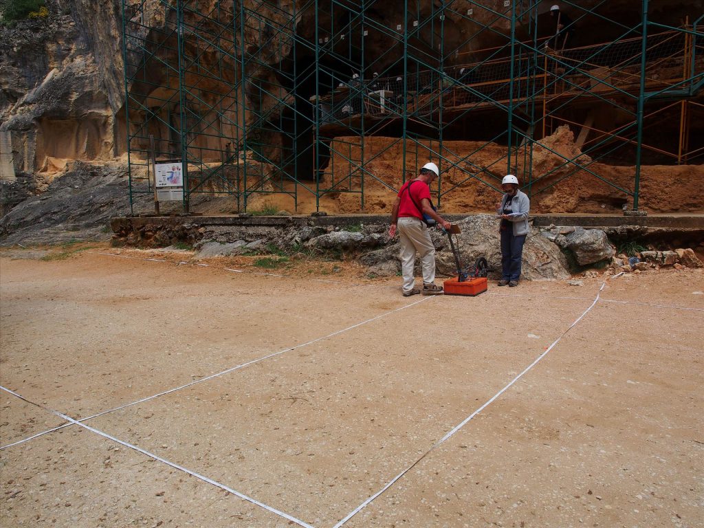 georradar Sierra de Atapuerca Trinchera del Ferrocarril