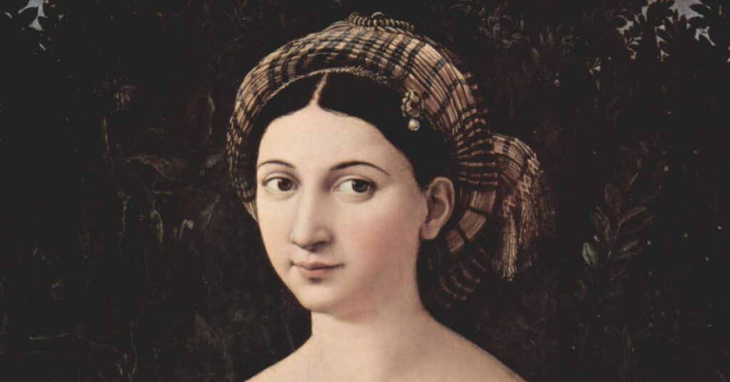 La Fornarina raggi X Raffaello Sanzio