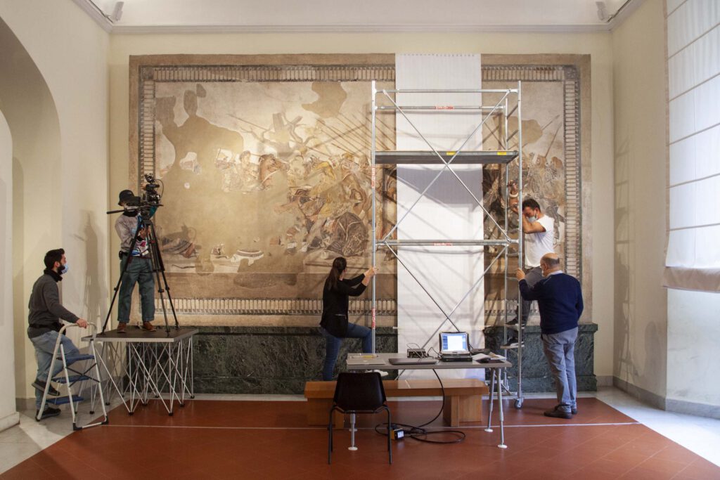 restauro mosaico Alessandro