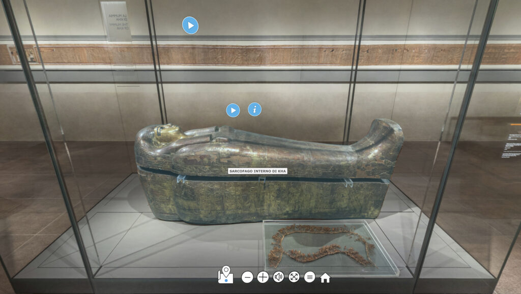 virtual tour tomba di Kha Deir el-Medina Museo Egizio di Torino