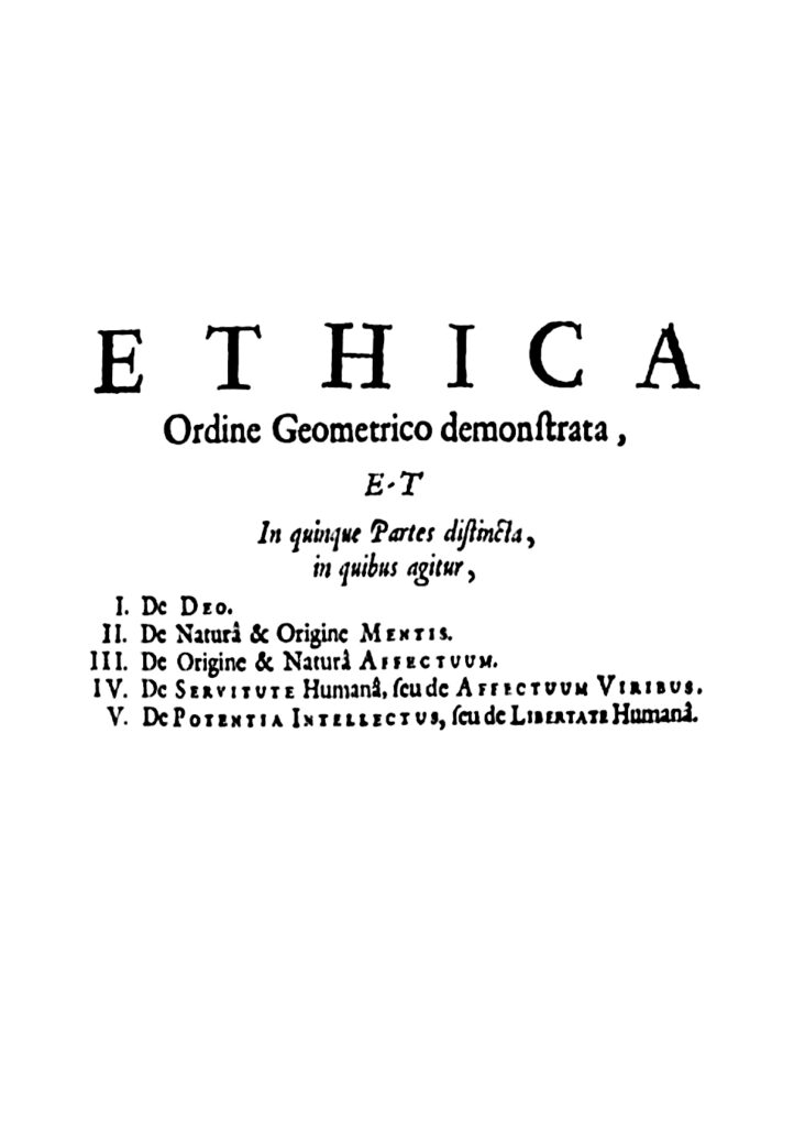 Spinoza Etica Ethica