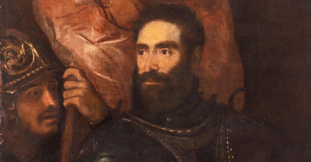 Ritratto di Pier Luigi Farnese in armatura Tiziano Vecellio