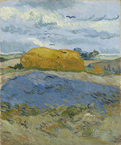 Vincent Van Gogh Campo di grano sotto cielo nuvolo Ottobre 1889 Olio su tela, 63,3x53 cm © Kröller-Müller Museum, Otterlo, The Netherlands