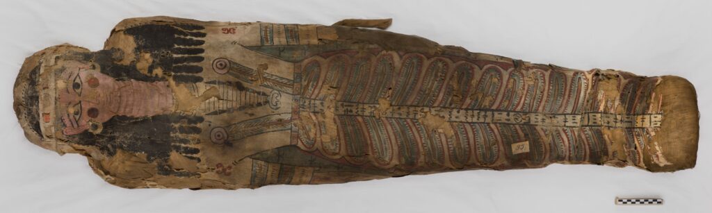 mummia sudario dipinto Bolzano mostra Mummies. Il passato svelato