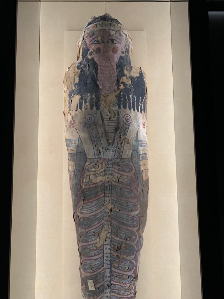 mummia sudario dipinto Bolzano mostra Mummies. Il passato svelato