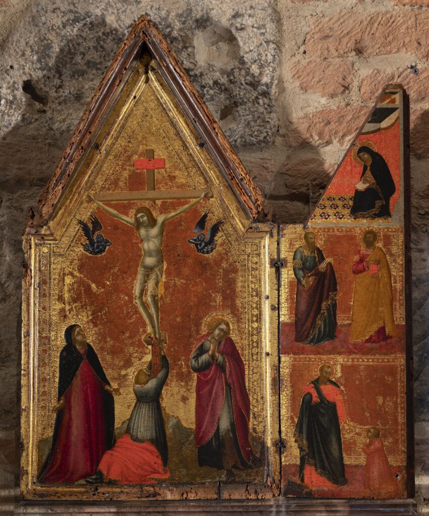 mostra Arte Senese Pietro Lorenzetti, Crocifissione e santi