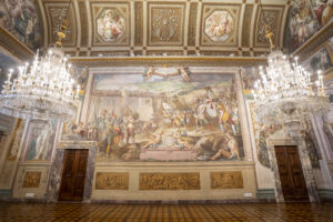 restauro della Sala di Bona e degli Arazzi Valois