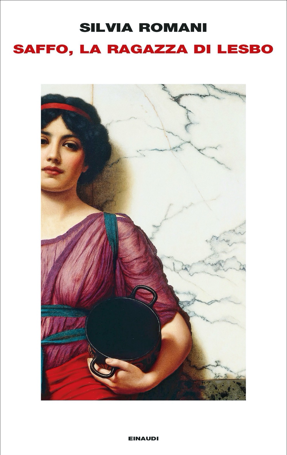 La copertina del libro Saffo, la ragazza di Lesbo, di Silvia Romani, pubblicato da Einaudi (2022) nella collana Frontiere