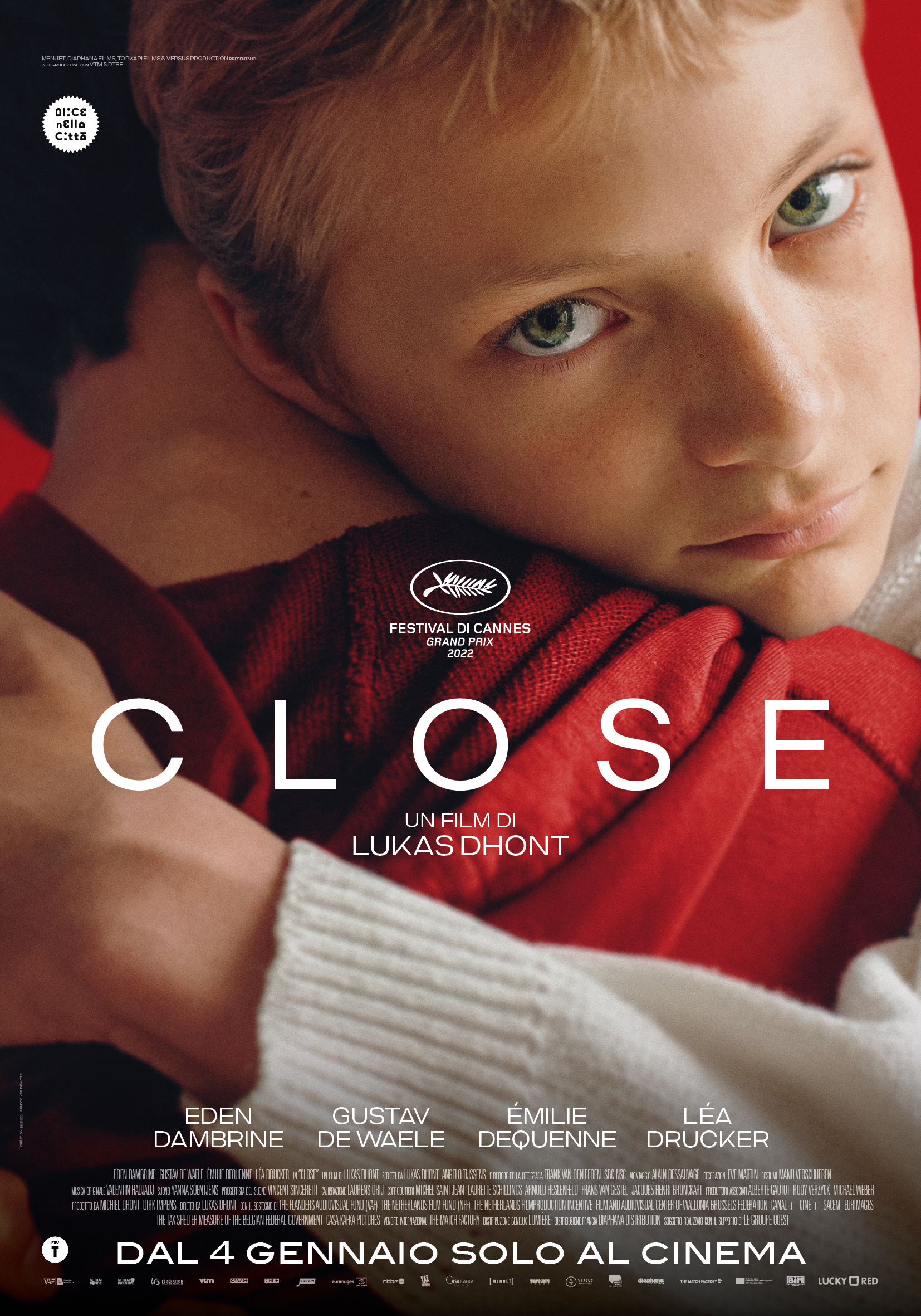 La locandina del film Close, di Lukas Dhont