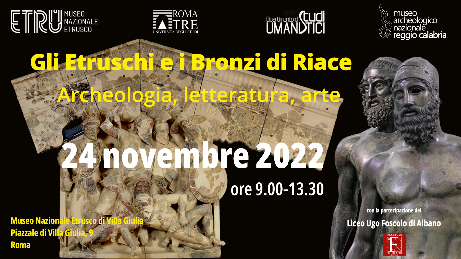 Gli Etruschi e i Bronzi di Riace. Archeologia, Letteratura, Arte