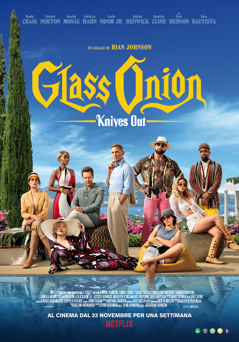 La locandina del film Glass Onion - Knives Out