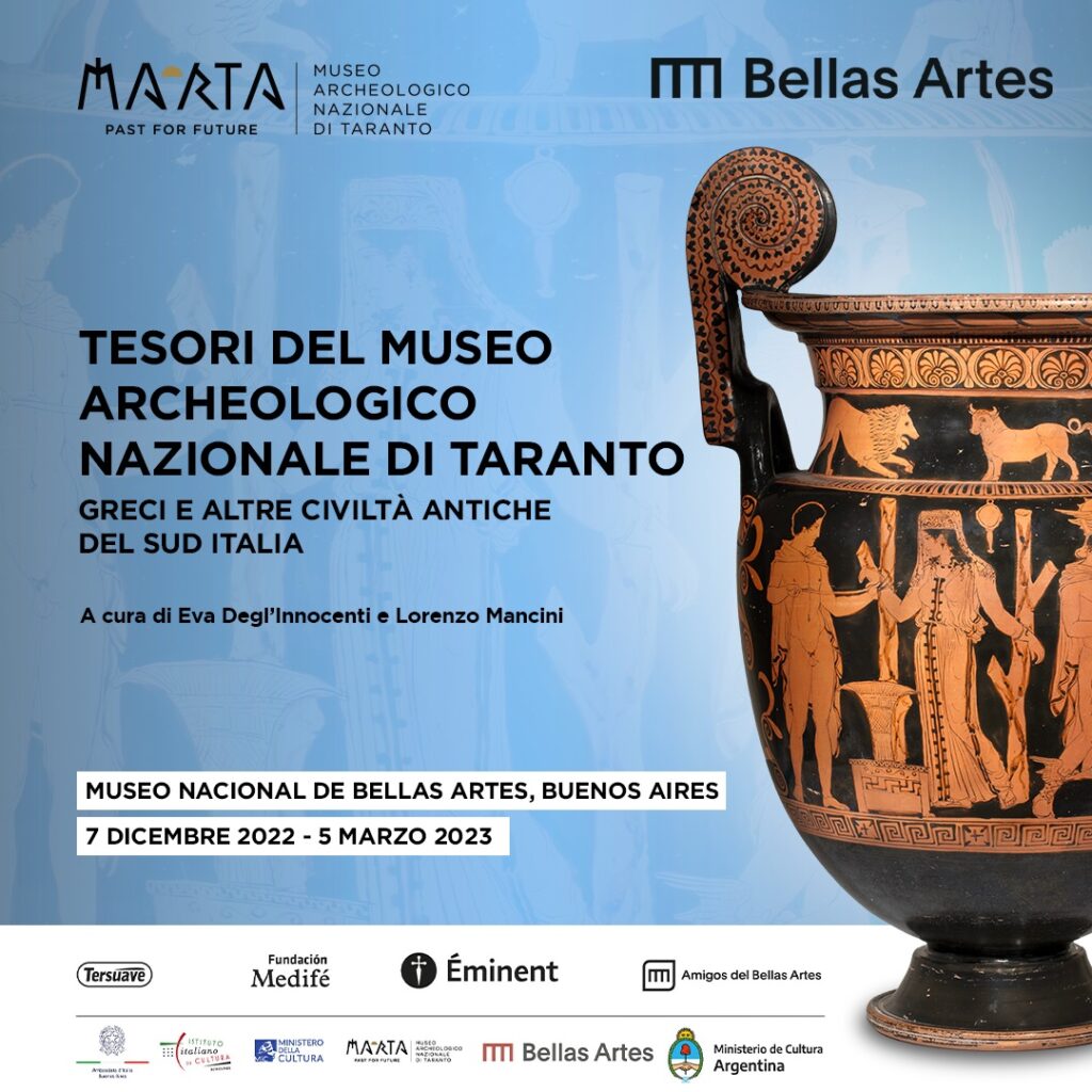 mostra Buenos Aires Tesori del Museo Archeologico Nazionale di Taranto. Greci e altre civiltà antiche del Sud Italia