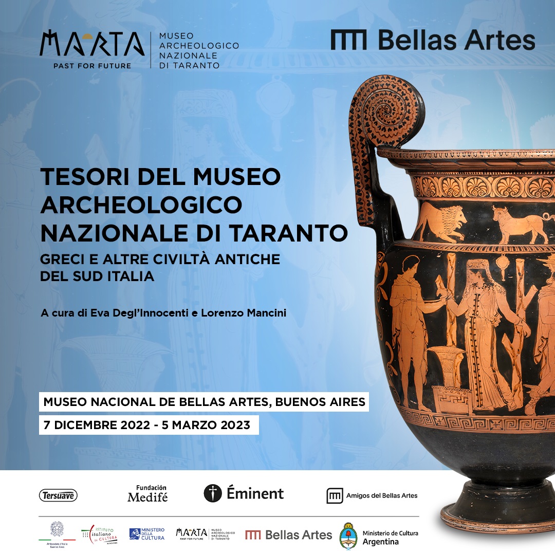 mostra Buenos Aires Tesori del Museo Archeologico Nazionale di Taranto. Greci e altre civiltà antiche del Sud Italia 
