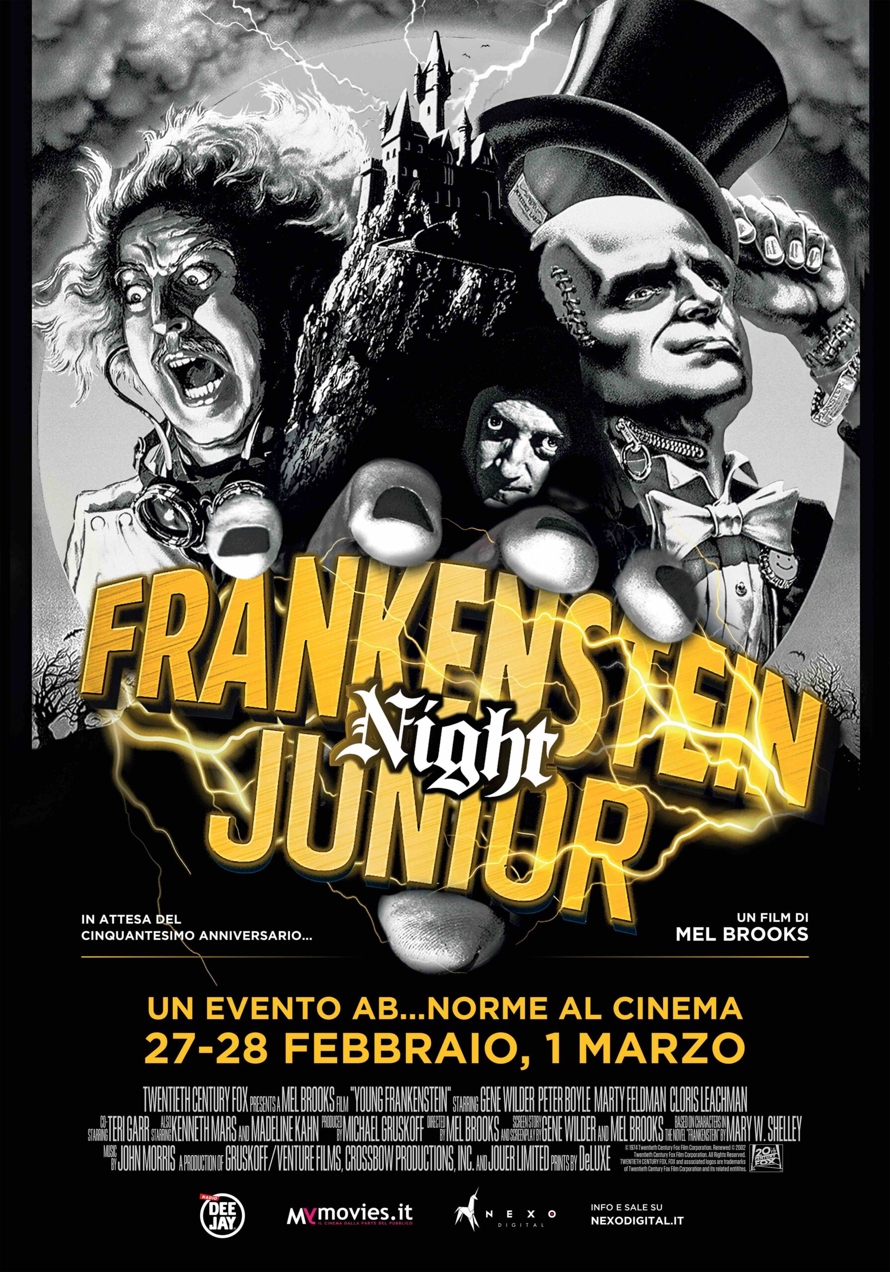 Frankenstein Junior Night al cinema