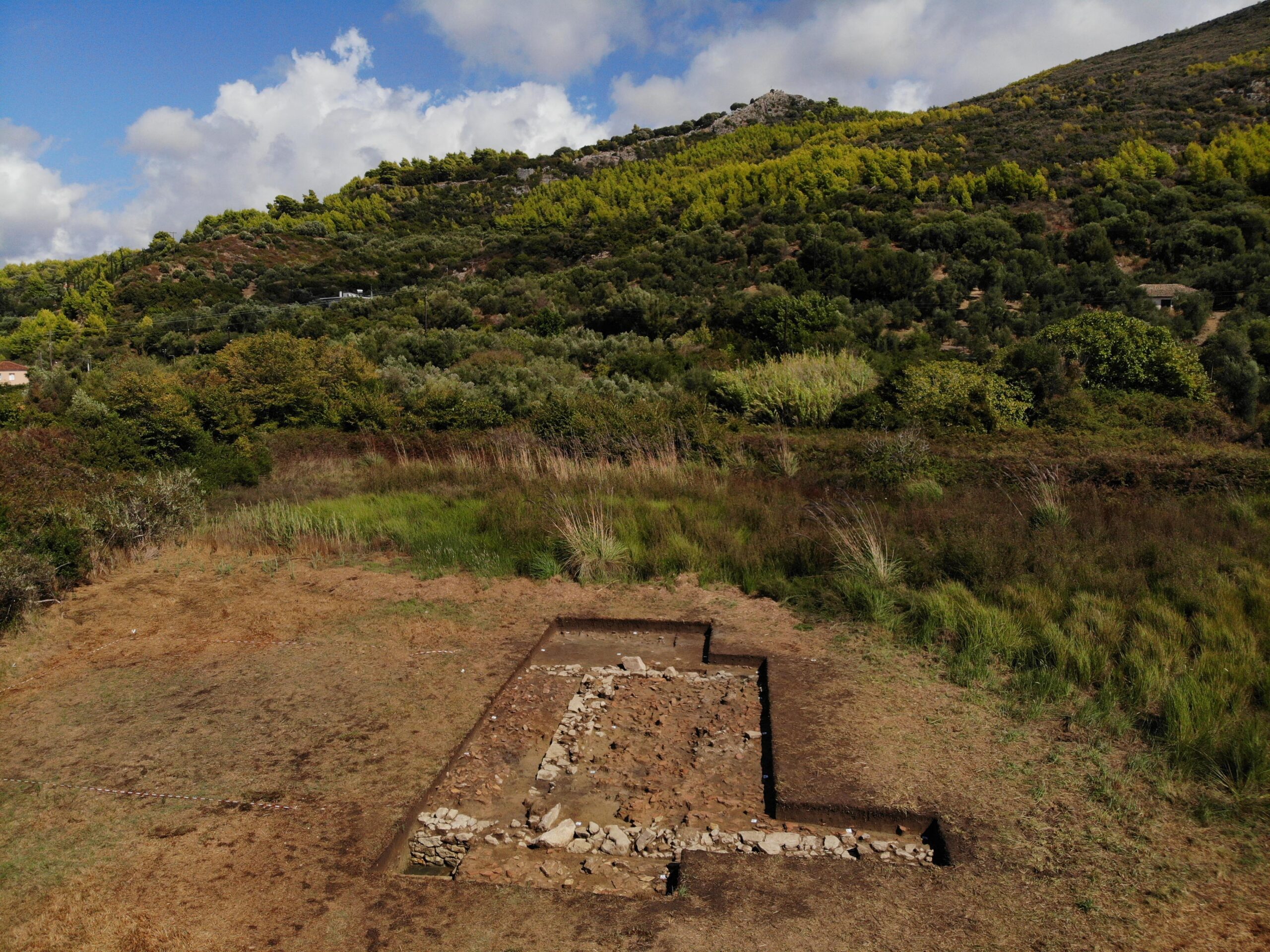 Discovery of the temple of Poseidon located at the Kleidi site near Samikon