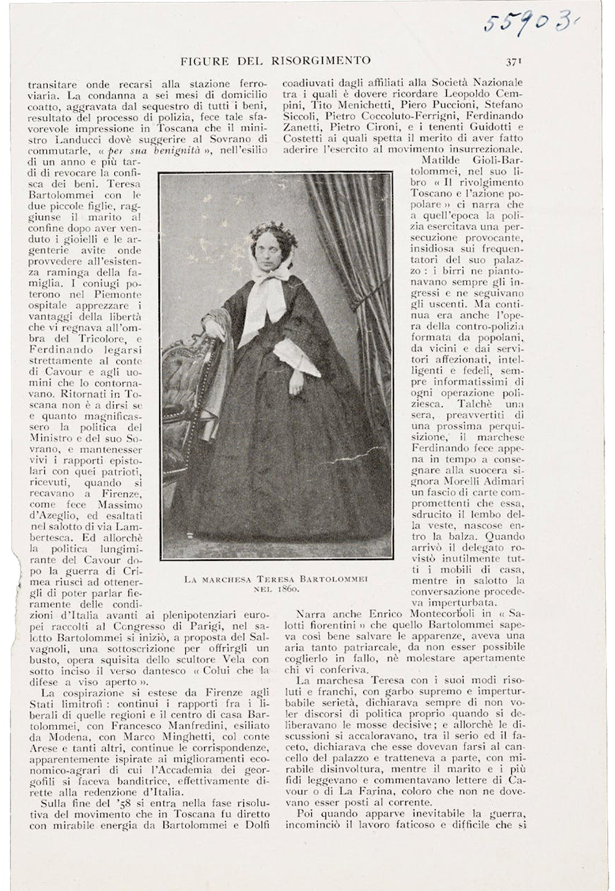 Teresa Adimari Morelli. Stampa. Firenze, Gabinetto dei Disegni e delle Stampe degli Uffizi, Raccolta Iconografica