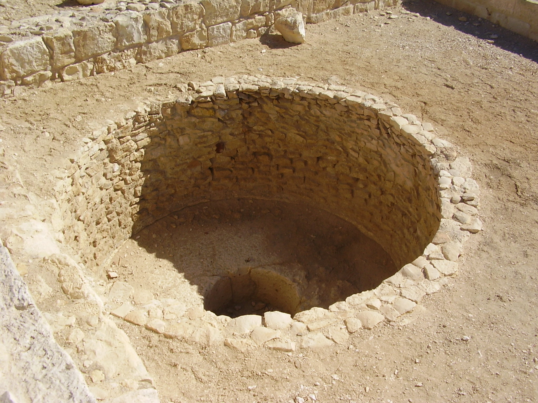 Ancient wine press in Avdat Oboda, Israel, in the Negev Highlands Gaza wine Byzantine