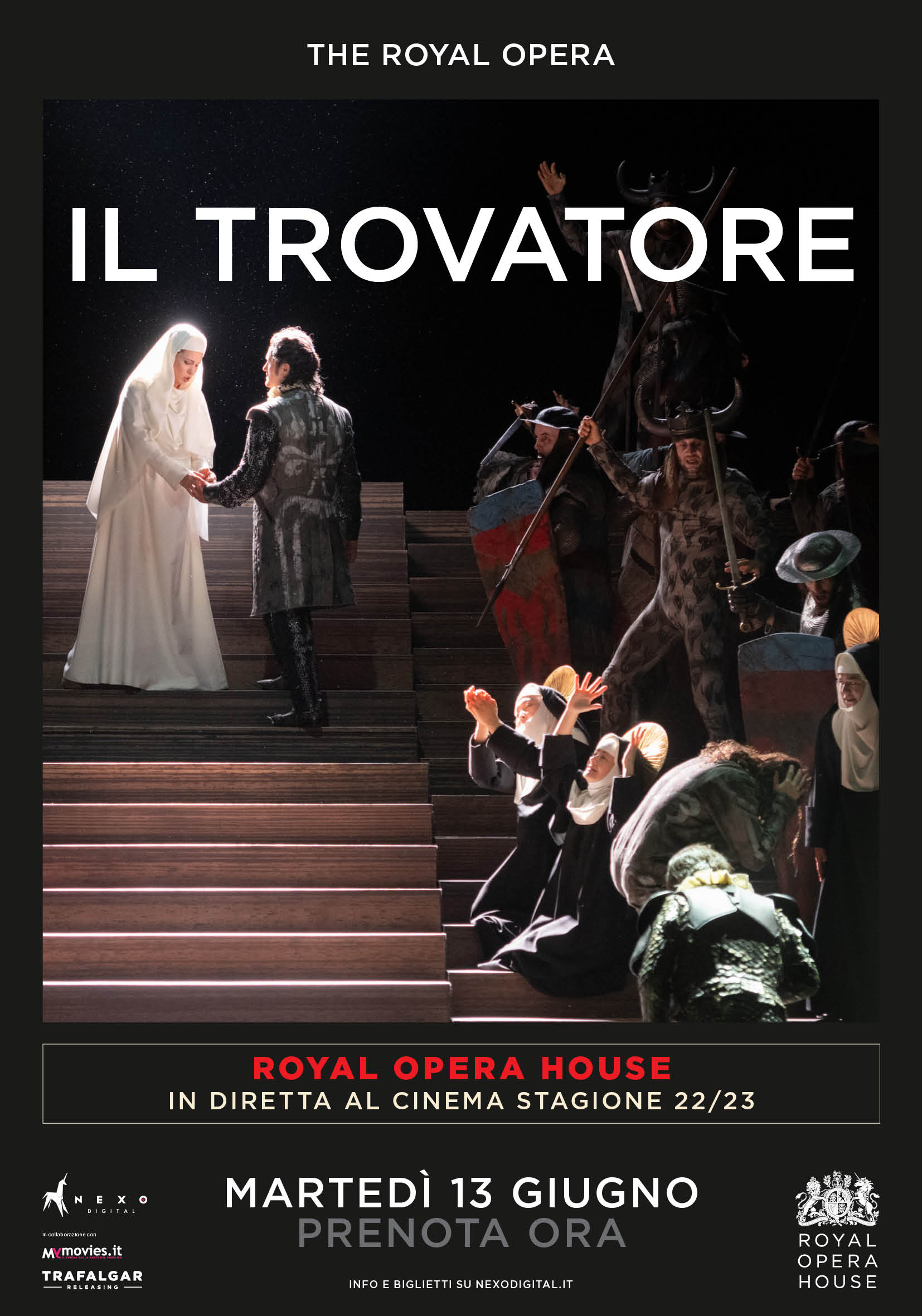 Il poster dell'evento al cinema della Royal Opera House: Il Trovatore di Giuseppe Verdi