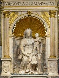 restauro della Madonna del Parto di Jacopo Sansovino