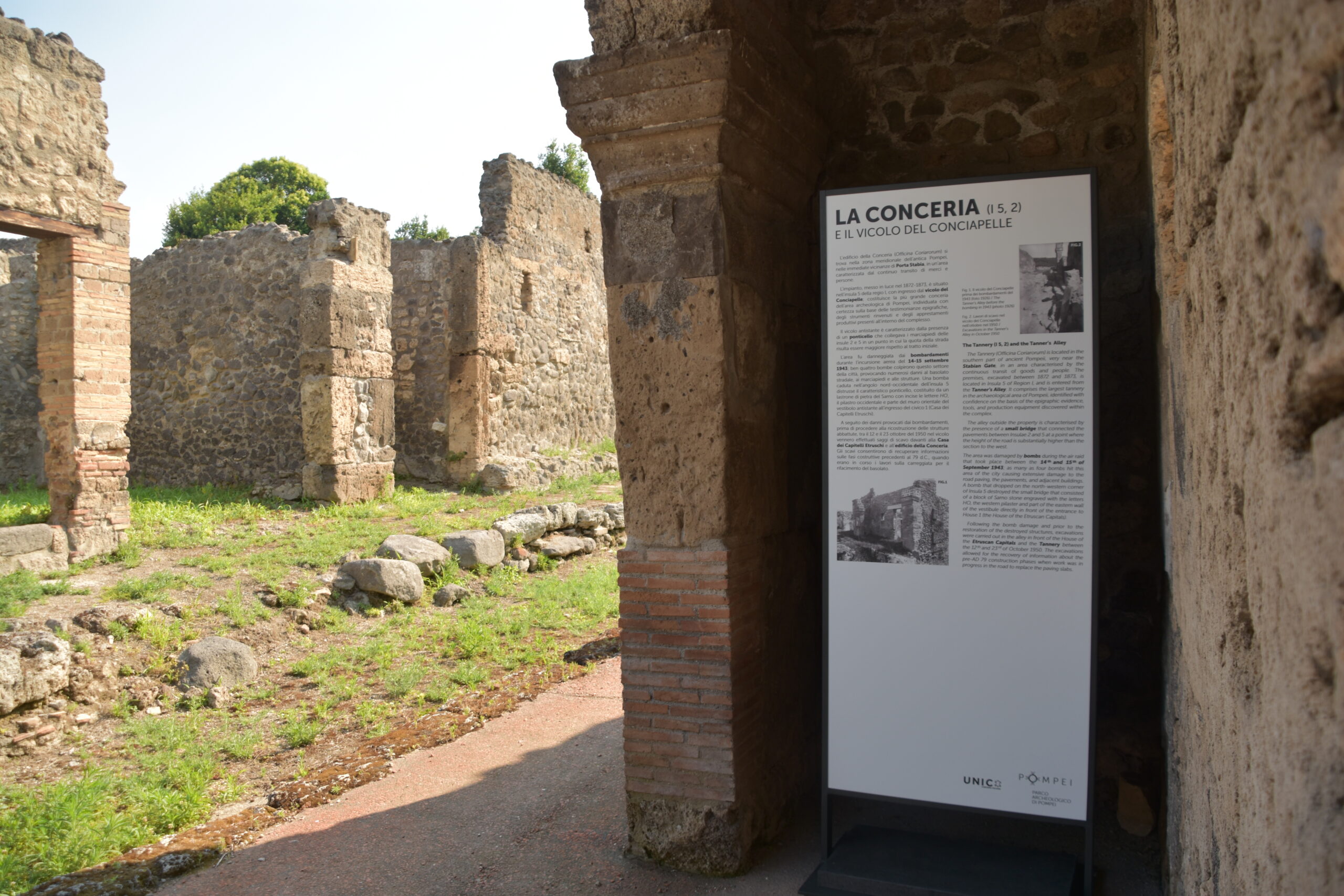 Allestimenti didattici della Conceria di Pompei