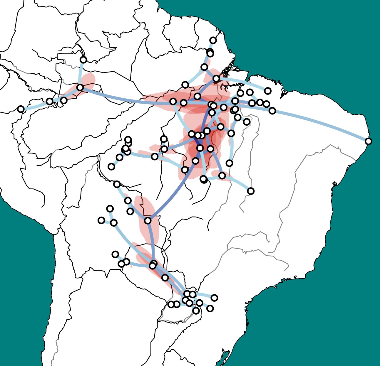 kinships of the Tupí-Guaraní language family 