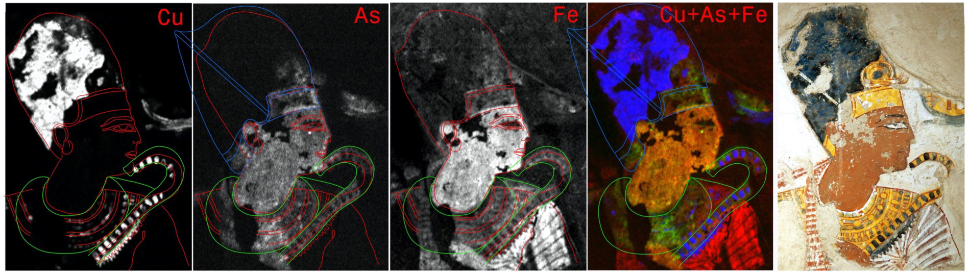 Egyptian paintings revealed by chemical imaging 