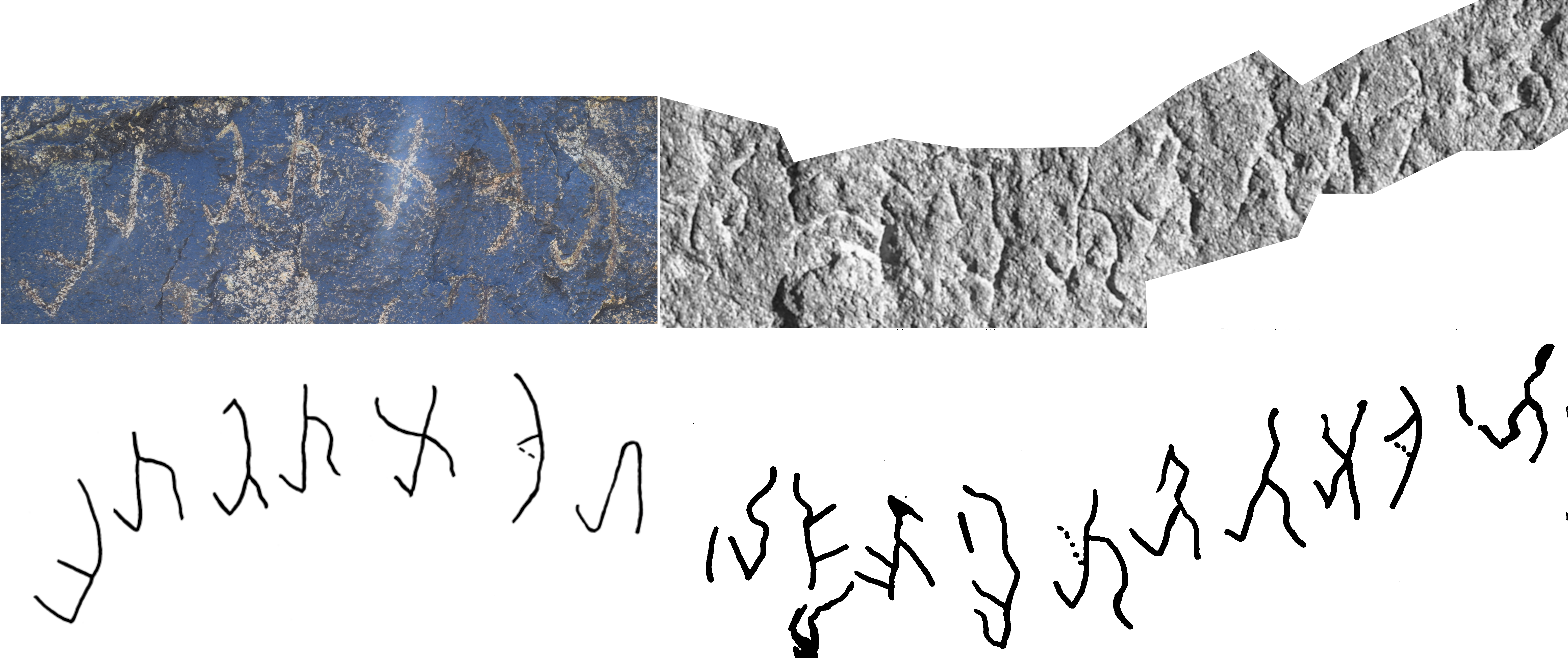 Unknown Kushan Script partially deciphered unbekannte Kuschana-Schrift