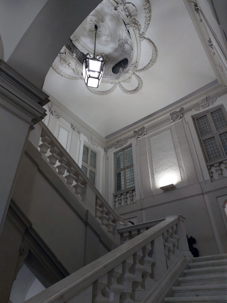 Scalone monumentale Luigi Vanvitelli Museo Archeologico Nazionale delle Marche: restauro e riallestimento Palazzo Ferretti Ancona