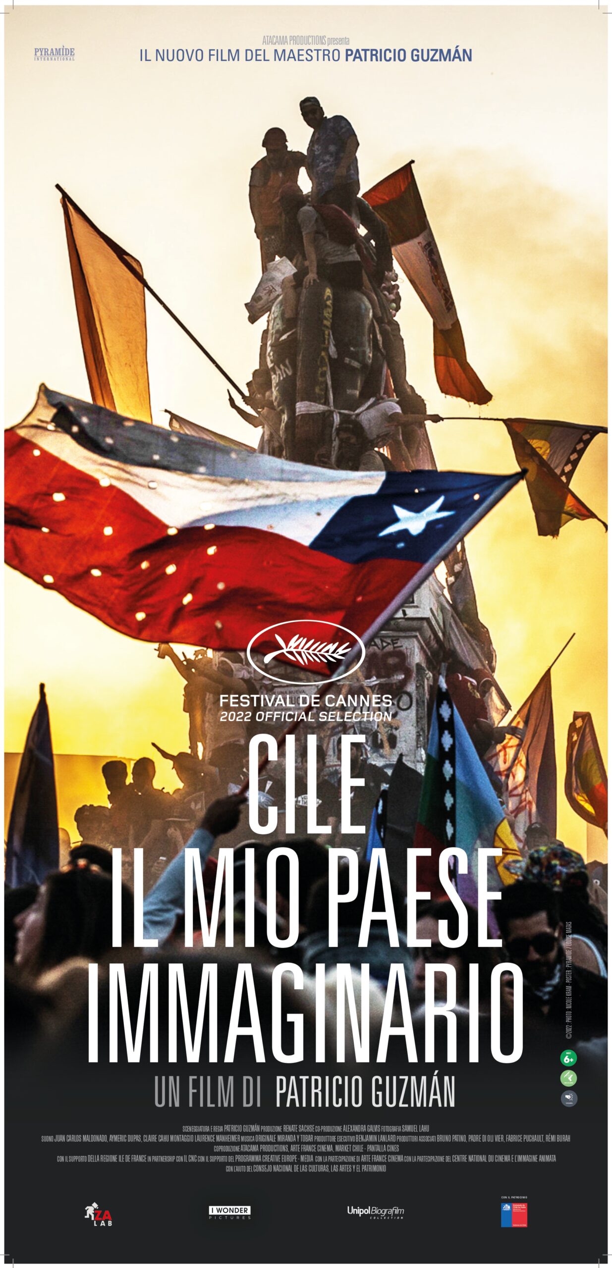 Il poster del film in lingua inglese del film Cile – Il mio Paese immaginario, di Patricio Guzmán