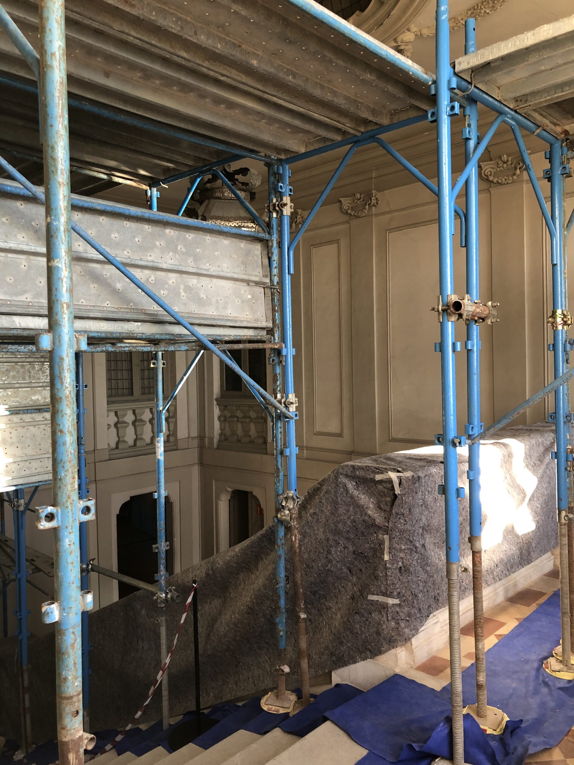 Scalone monumentale Luigi Vanvitelli Museo Archeologico Nazionale delle Marche: restauro e riallestimento Palazzo Ferretti Ancona