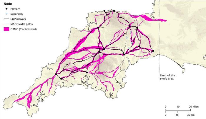 Roman road network South West Britain 