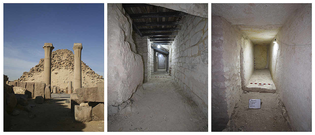 Neue Lagerräume in der Pyramide von Sahura entdeckt new rooms Pyramid Sahura
