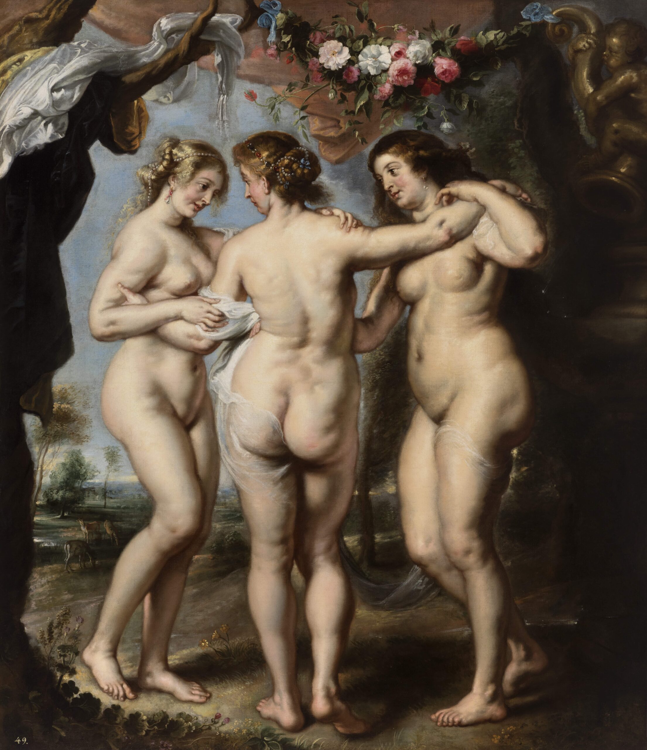 Pieter Paul Rubens e bottega Le tre Grazie 1638 ca. olio su tela, 210 x 181 cm Madrid, Collezione Israel Garzon Foto Daniel Garcia Dominguez. Collezione privata