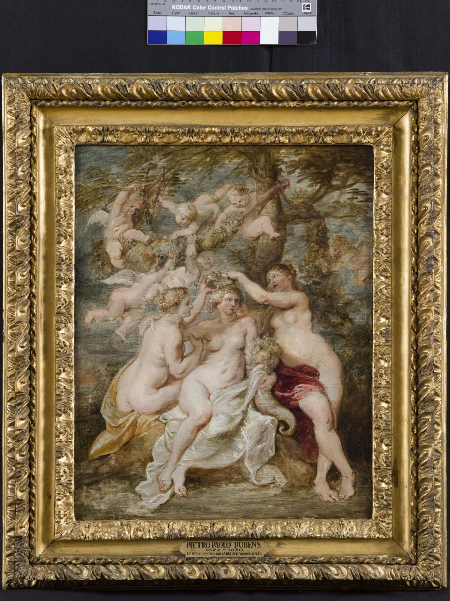 Pieter Paul Rubens Incoronazione dell’Abbondanza 1622 ca. olio su tavola, 49,5 x 34,5 cm Roma, Courtesy Accademia Nazionale di San Luca © Accademia Nazionale di San Luca, Roma. Foto Mauro Coen