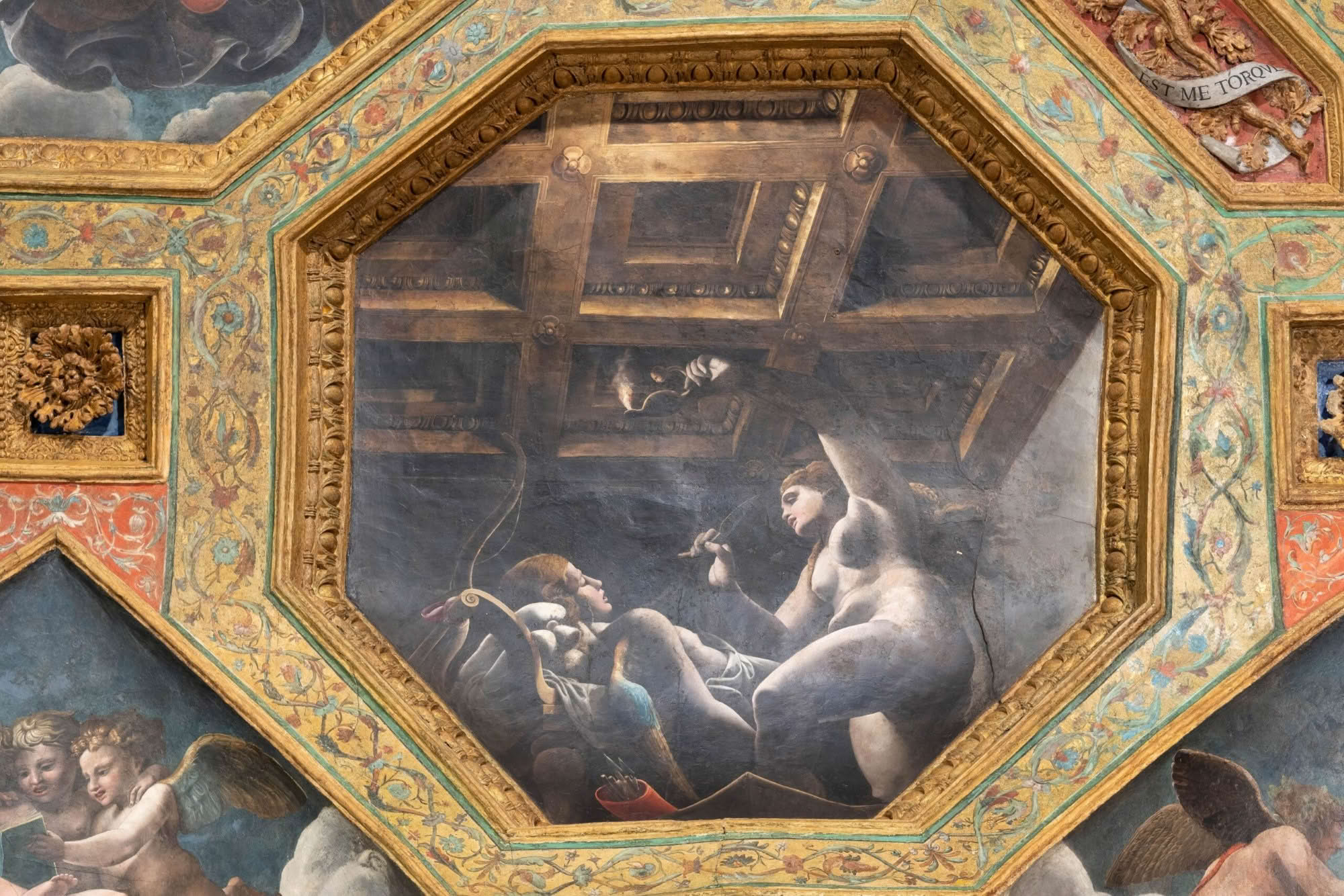 Giulio Romano e allievi   Camera di Amore e Psiche  1527  olio su intonaco su supporto ligneo  Mantova, Palazzo Te  Foto: Gianmaria Pontiroli  © Fondazione Palazzo Te