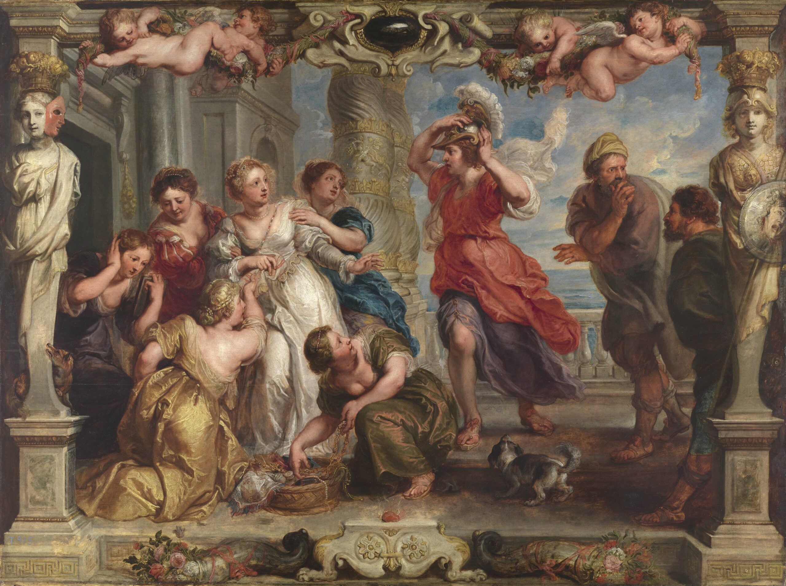 Pieter Paul Rubens Achille scoperto da Ulisse tra le figlie di Licomede 1630 olio su tavola, 107,5 x 145,5 cm Madrid, Museo Nacional del Prado © Archivio Fotografico. Museo Nacional del Prado. Madrid