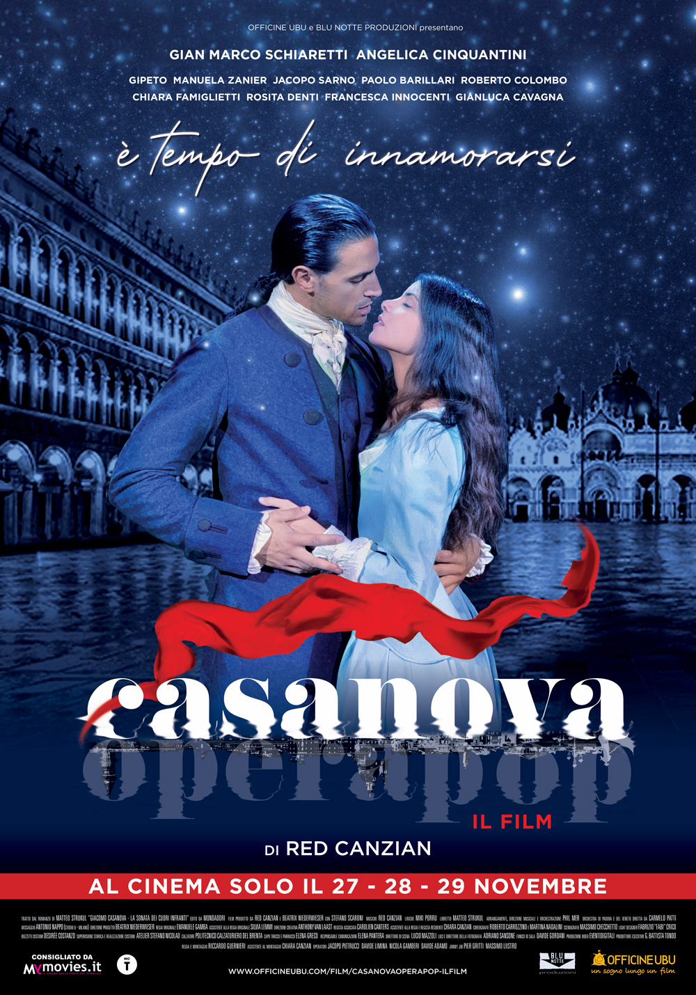 Casanova Operapop - il film, di Red Canzian