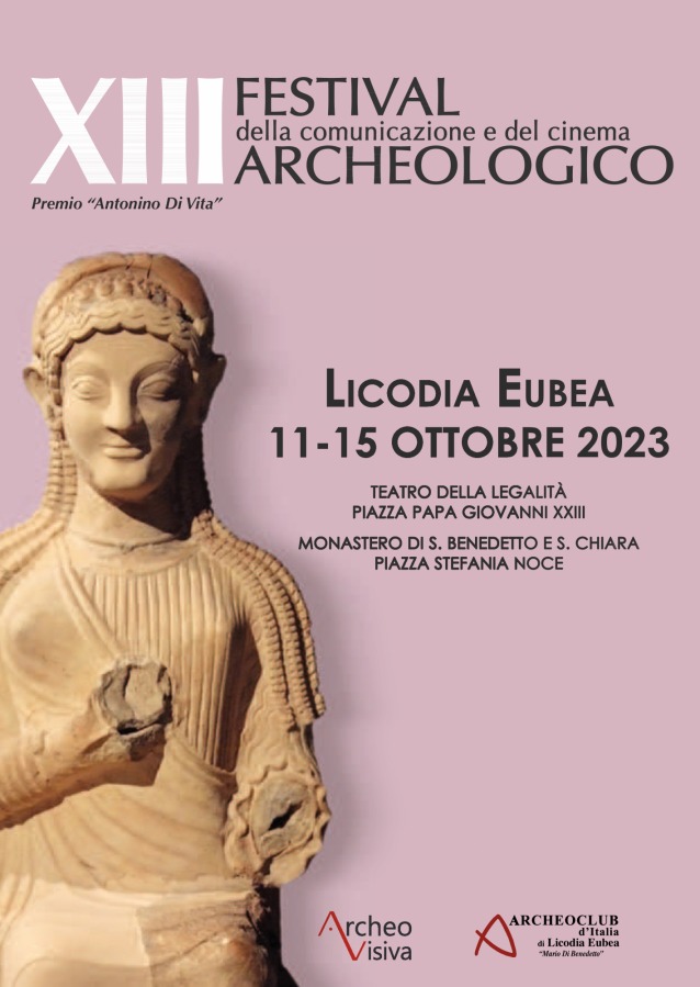 XIII Festival della Comunicazione e del Cinema archeologico Locandina prima giornata