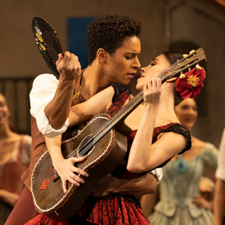 Marcelino Sambe and Yasmine Naghdi in Don Quixote ©2019 ROH. Photographed by Andrej Uspenski