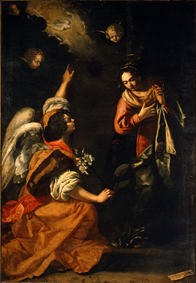 Artemisia Gentileschi Annunciazione 1630 Olio su tela, 257x179 cm Napoli, Museo e Real Bosco di Capodimonte