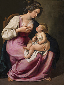 Artemisia Gentileschi Madonna con Bambino 1616-1618 Olio su tela, 118x86 cm Firenze, Gallerie degli Uffizi, Palazzo Pitti, Galleria Palatina