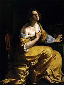 Artemisia Gentileschi Conversione della Maddalena 1613-1615 Olio su tela, 146,5x108 cm Firenze, Gallerie degli Uffizi, Palazzo Pitti, Galleria Palatina