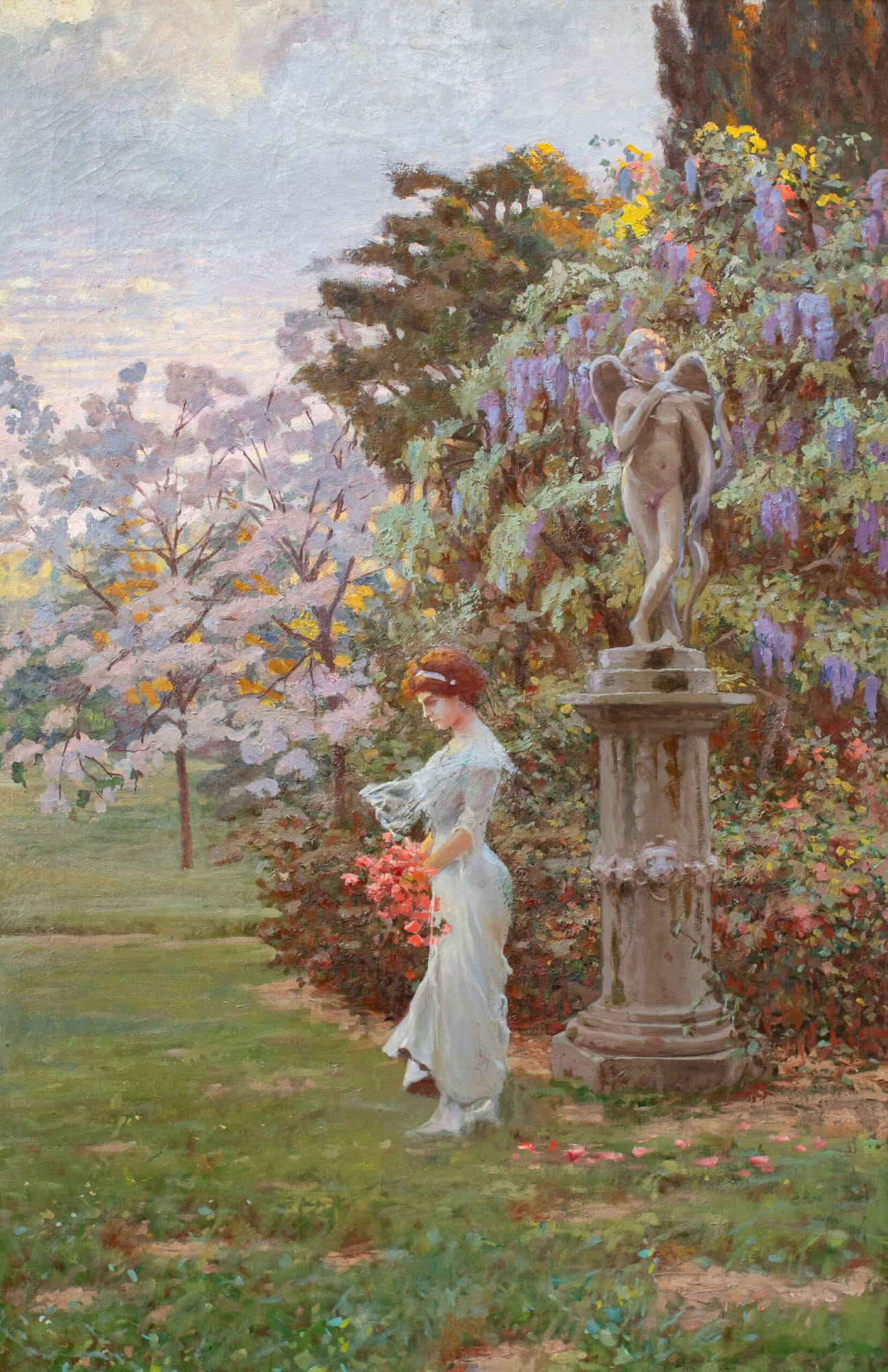 Bologna pittrice - il Lungo Ottocento - 1796 - 1915 Giovanni Masotti (Bologna, 1873 – 1915) Fiori d’aprile, 1900 Olio su tela Collezione privata Opera esposta nella mostra Giovanni Masotti (1873-1915) - Turbamento ed estasi, Palazzo d’Accursio, Sala d’Ercole, Bologna