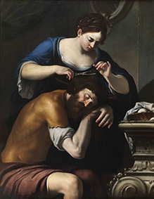 Artemisia Gentileschi Sansone e Dalila 1610-1615 Olio su tela, 137x107 cm Collezione privata